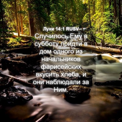 Picture 04 - Луки 14:1 RUSV - Случилось Ему в субботу - Bible Verse Picture