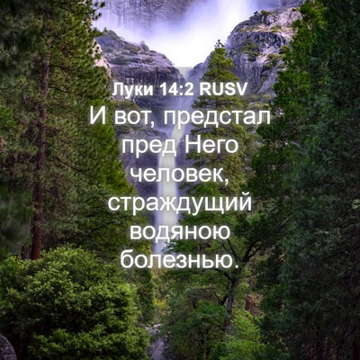 Picture 04 - Луки 14:2 RUSV - И вот, предстал пред Него - Bible Verse Picture