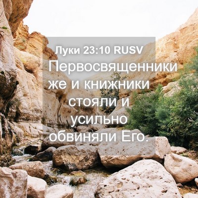 Picture 04 - Луки 23:10 RUSV - Первосвященники же и - Bible Verse Picture