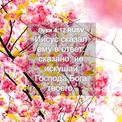 Picture 04 - Луки 4:12 RUSV - Иисус сказал ему в ответ: - Bible Verse Picture