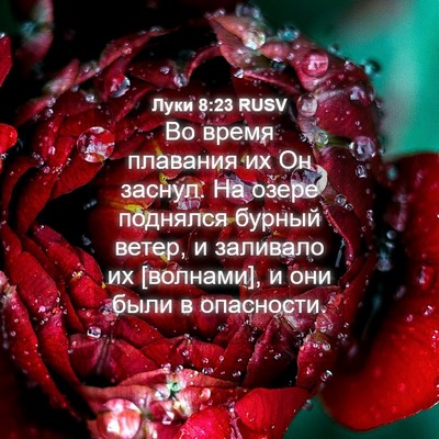Picture 04 - Луки 8:23 RUSV - Во время плавания их Он - Bible Verse Picture