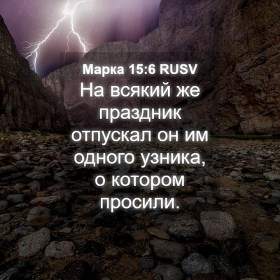 Picture 04 - Марка 15:6 RUSV - На всякий же праздник - Bible Verse Picture