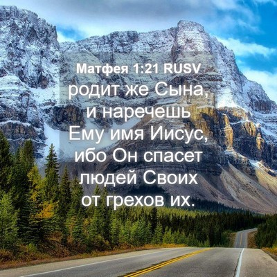 Picture 04 - Матфея 1:21 RUSV - родит же Сына, и наречешь - Bible Verse Picture