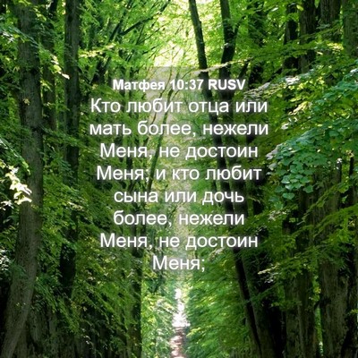 Picture 04 - Матфея 10:37 RUSV - Кто любит отца или мать - Bible Verse Picture