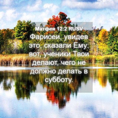 Picture 04 - Матфея 12:2 RUSV - Фарисеи, увидев это, - Bible Verse Picture