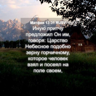 Picture 04 - Матфея 13:31 RUSV - Иную притчу предложил Он - Bible Verse Picture