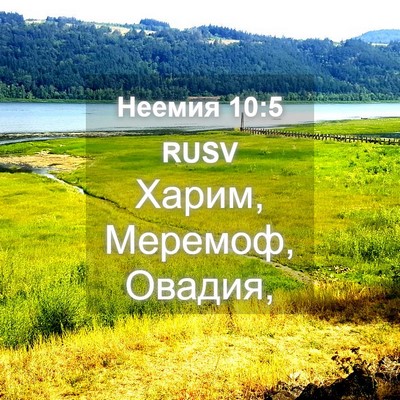 Picture 04 - Неемия 10:5 RUSV - Харим, Меремоф, - Bible Verse Picture