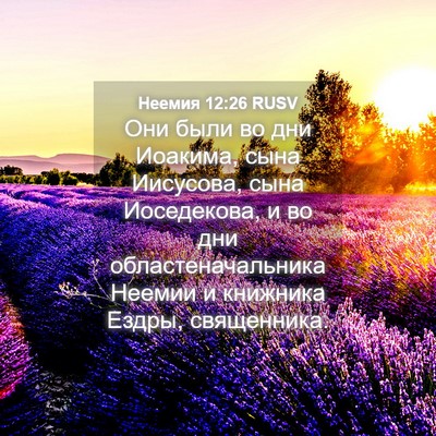 Picture 04 - Неемия 12:26 RUSV - Они были во дни Иоакима, - Bible Verse Picture