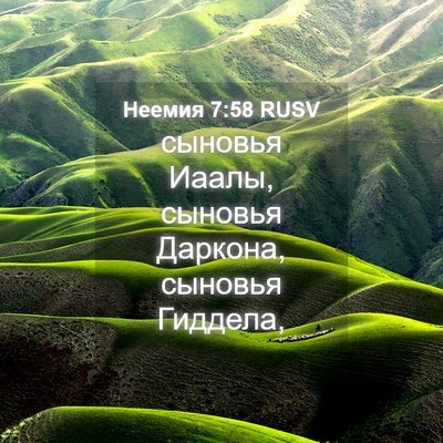 Picture 04 - Неемия 7:58 RUSV - сыновья Иаалы, сыновья - Bible Verse Picture