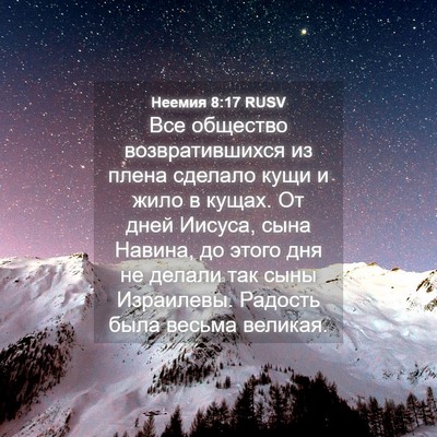 Picture 04 - Неемия 8:17 RUSV - Все общество - Bible Verse Picture