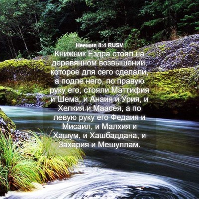 Picture 04 - Неемия 8:4 RUSV - Книжник Ездра стоял на - Bible Verse Picture