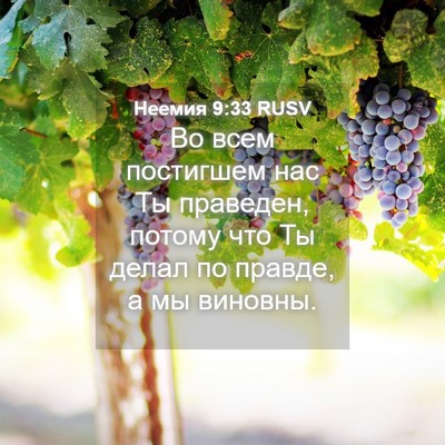 Picture 04 - Неемия 9:33 RUSV - Во всем постигшем нас Ты - Bible Verse Picture
