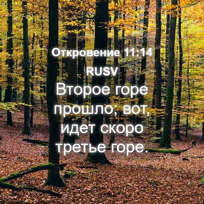 Picture 04 - Откровение 11:14 RUSV - Второе горе прошло; вот, - Bible Verse Picture
