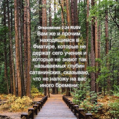 Picture 04 - Откровение 2:24 RUSV - Вам же и прочим, - Bible Verse Picture