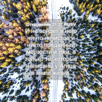 Picture 04 - Откровение 21:27 RUSV - И не войдет в него ничто - Bible Verse Picture