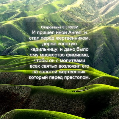 Picture 04 - Откровение 8:3 RUSV - И пришел иной Ангел, и стал - Bible Verse Picture