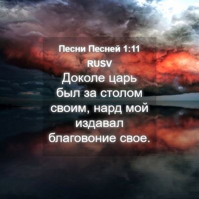 Picture 04 - Песни Песней 1:11 RUSV - Доколе царь был за столом - Bible Verse Picture