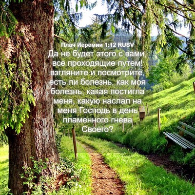 Picture 04 - Плач Иеремии 1:12 RUSV - Да не будет этого с вами, - Bible Verse Picture