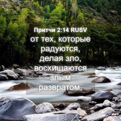 Picture 04 - Притчи 2:14 RUSV - от тех, которые радуются, - Bible Verse Picture