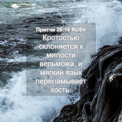 Picture 04 - Притчи 25:15 RUSV - Кротостью склоняется к - Bible Verse Picture