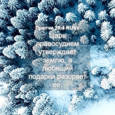 Picture 04 - Притчи 29:4 RUSV - Царь правосудием - Bible Verse Picture