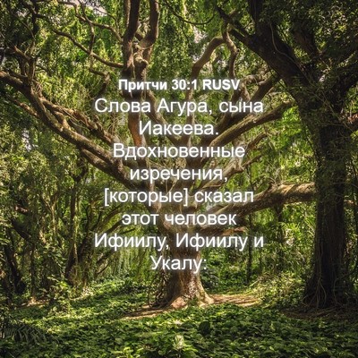 Picture 04 - Притчи 30:1 RUSV - Слова Агура, сына Иакеева. - Bible Verse Picture