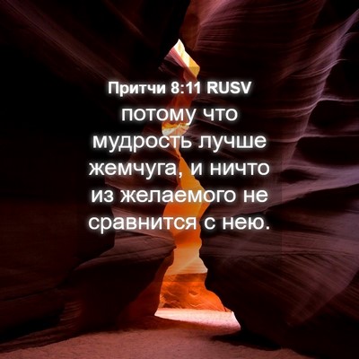 Picture 04 - Притчи 8:11 RUSV - потому что мудрость лучше - Bible Verse Picture
