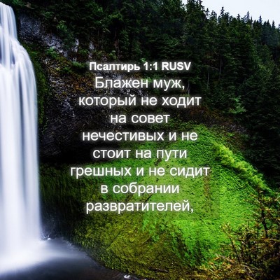 Picture 04 - Псалтирь 1:1 RUSV - Блажен муж, который не - Bible Verse Picture