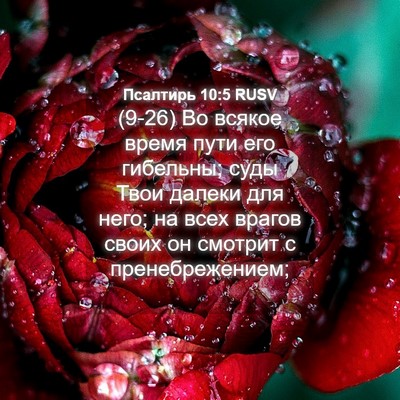 Picture 04 - Псалтирь 10:5 RUSV - (9-26) Во всякое время пути - Bible Verse Picture