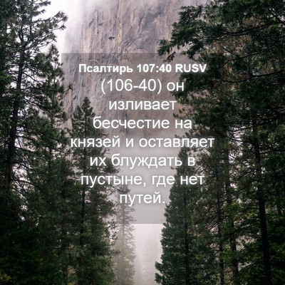 Picture 04 - Псалтирь 107:40 RUSV - (106-40) он изливает бесчестие - Bible Verse Picture
