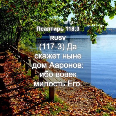 Picture 04 - Псалтирь 118:3 RUSV - (117-3) Да скажет ныне дом - Bible Verse Picture