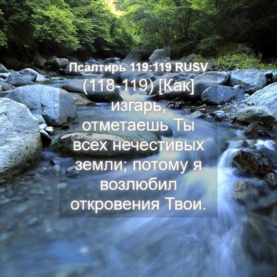 Picture 04 - Псалтирь 119:119 RUSV - (118-119) [Как] изгарь, - Bible Verse Picture