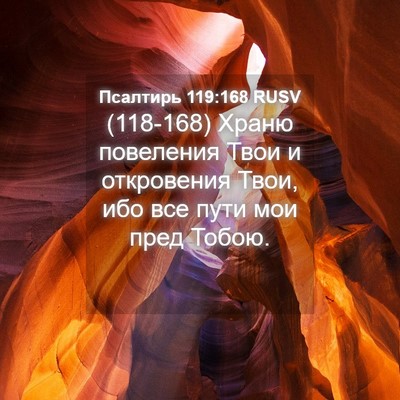 Picture 04 - Псалтирь 119:168 RUSV - (118-168) Храню повеления Твои - Bible Verse Picture