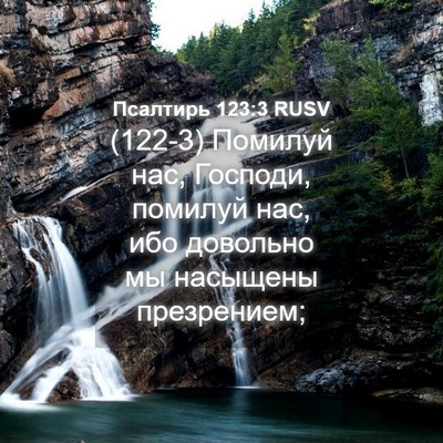 Picture 04 - Псалтирь 123:3 RUSV - (122-3) Помилуй нас, Господи, - Bible Verse Picture