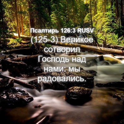 Picture 04 - Псалтирь 126:3 RUSV - (125-3) Великое сотворил - Bible Verse Picture