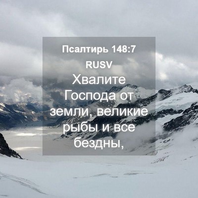 Picture 04 - Псалтирь 148:7 RUSV - Хвалите Господа от земли, - Bible Verse Picture