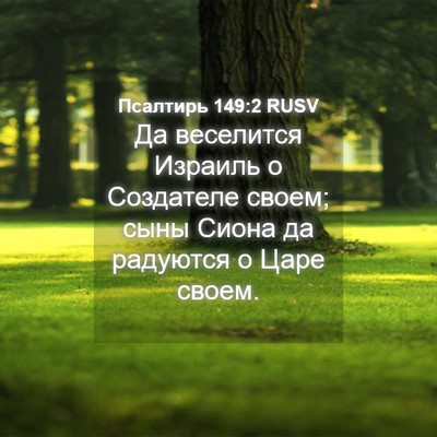 Picture 04 - Псалтирь 149:2 RUSV - Да веселится Израиль о - Bible Verse Picture