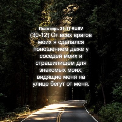 Picture 04 - Псалтирь 31:11 RUSV - (30-12) От всех врагов моих я - Bible Verse Picture