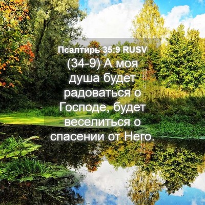 Picture 04 - Псалтирь 35:9 RUSV - (34-9) А моя душа будет - Bible Verse Picture