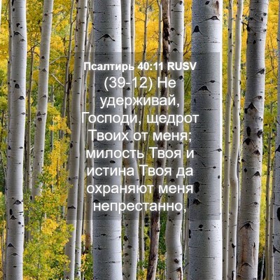 Picture 04 - Псалтирь 40:11 RUSV - (39-12) Не удерживай, Господи, - Bible Verse Picture