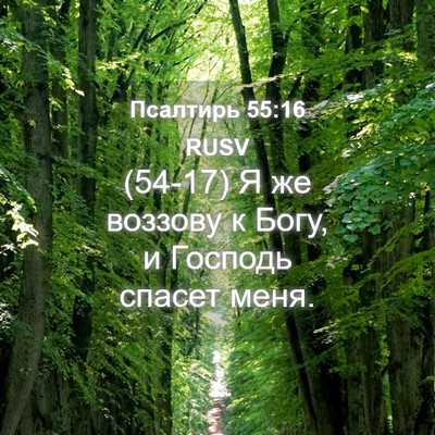 Picture 04 - Псалтирь 55:16 RUSV - (54-17) Я же воззову к Богу, и - Bible Verse Picture