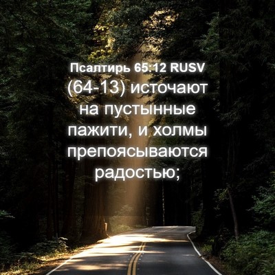Picture 04 - Псалтирь 65:12 RUSV - (64-13) источают на пустынные - Bible Verse Picture