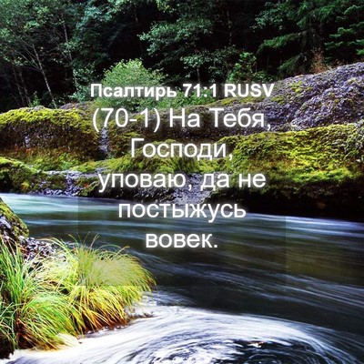 Picture 04 - Псалтирь 71:1 RUSV - (70-1) На Тебя, Господи, - Bible Verse Picture