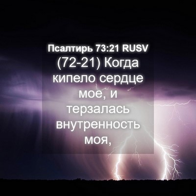 Picture 04 - Псалтирь 73:21 RUSV - (72-21) Когда кипело сердце - Bible Verse Picture