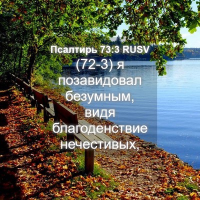 Picture 04 - Псалтирь 73:3 RUSV - (72-3) я позавидовал - Bible Verse Picture
