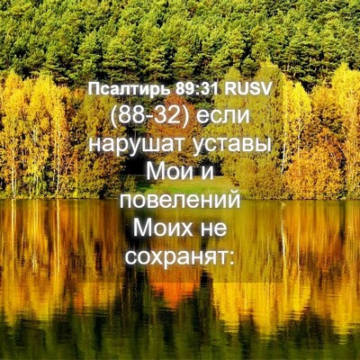 Picture 04 - Псалтирь 89:31 RUSV - (88-32) если нарушат уставы - Bible Verse Picture