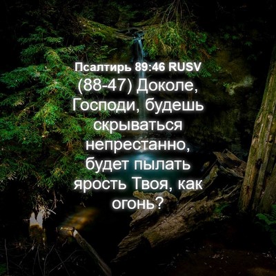 Picture 04 - Псалтирь 89:46 RUSV - (88-47) Доколе, Господи, - Bible Verse Picture