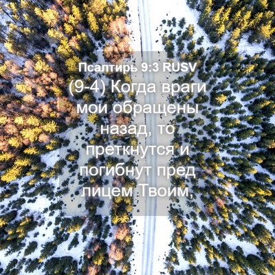 Picture 04 - Псалтирь 9:3 RUSV - (9-4) Когда враги мои - Bible Verse Picture