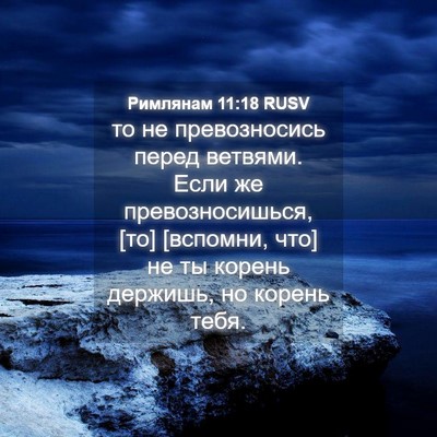 Picture 04 - Римлянам 11:18 RUSV - то не превозносись перед - Bible Verse Picture