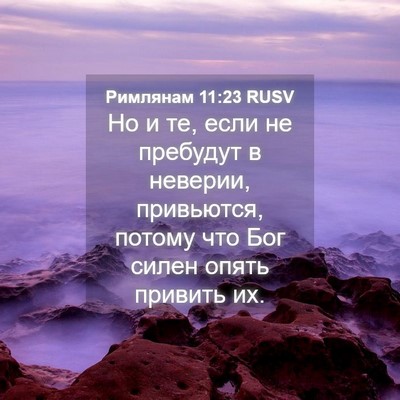 Picture 04 - Римлянам 11:23 RUSV - Но и те, если не пребудут в - Bible Verse Picture